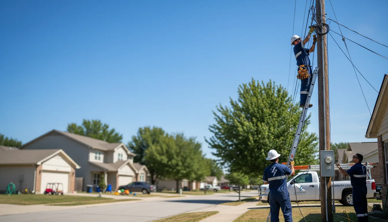 Residential electrician providing installation services in Montour, IA